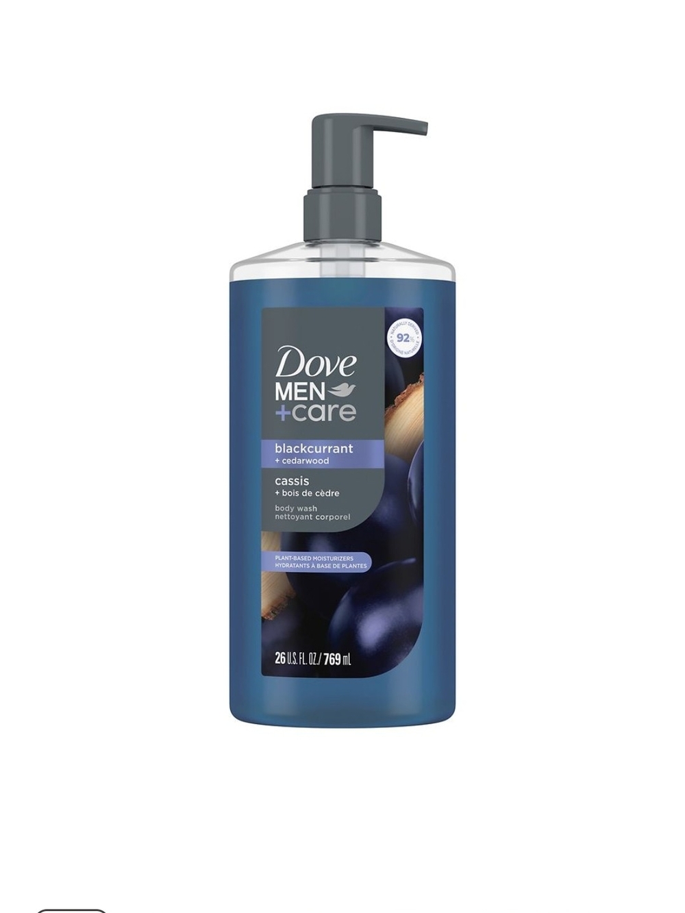 Dove Men+Care Blackcurrant + Cedarwood Body Wash - 26oz